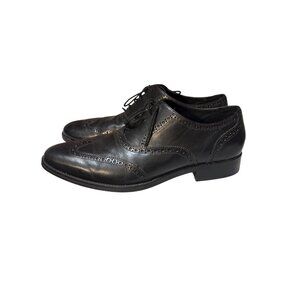 Cole Haan Black Oxford Brogue Leather Dress Shoes Sz 13M